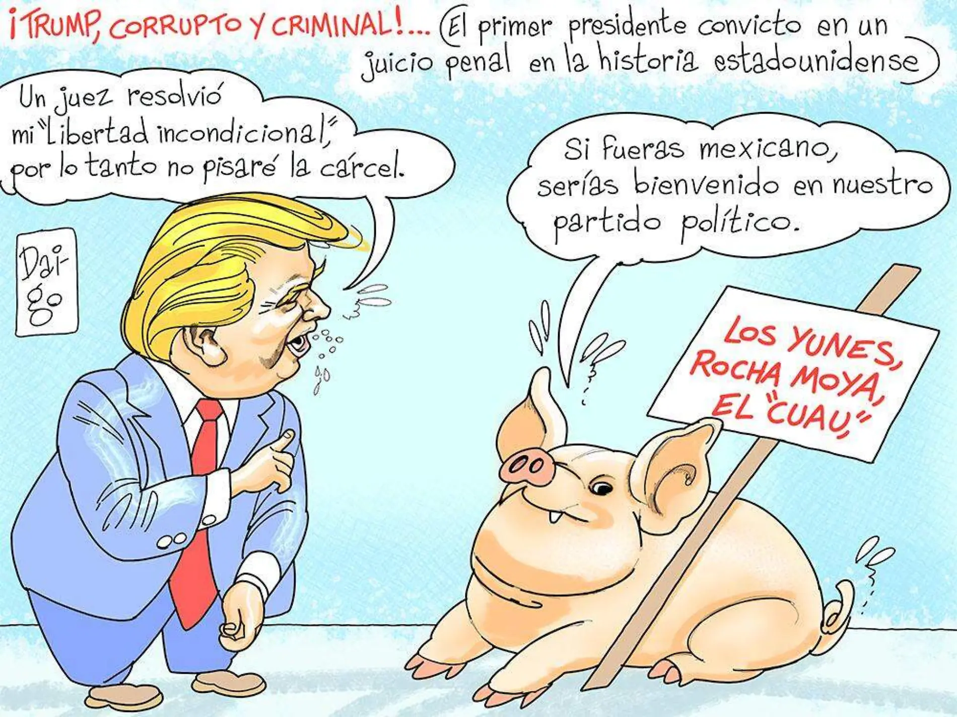 Trump, corrupto y criminal 